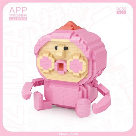LOZ 9252 non  ĐÁNH RẮM ĐÀO bộ đồ chơi xếp lắp ráp ghép mô hình Creator Sáng Tạo 760 khối