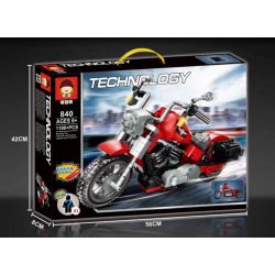 RUIZHI BEE 840 non  HARLEY MOTORCYCLE. bộ đồ chơi xếp lắp ráp ghép mô hình  Kỹ Thuật Công Nghệ Cao Mô Hình Phương Tiện 1108 khối