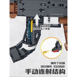 PanlosBrick 670004 Panlos Brick 670004 non  SÚNG TRƯỜNG TỰ ĐỘNG AKM bộ đồ chơi xếp lắp ráp ghép mô hình Gun AKM AUTOMATIC RIFLES 1508 khối