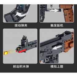 PanlosBrick 670004 Panlos Brick 670004 non  SÚNG TRƯỜNG TỰ ĐỘNG AKM bộ đồ chơi xếp lắp ráp ghép mô hình Gun AKM AUTOMATIC RIFLES 1508 khối