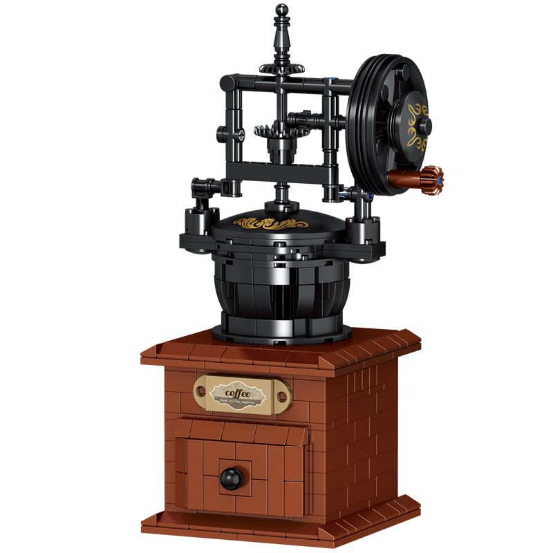 ZHEGAO 00984 non  MÁY PHA CÀ PHÊ CỔ ĐIỂN bộ đồ chơi xếp lắp ráp ghép mô hình Creator RETRO CLASSIC COFFEE MAKER Sáng Tạo 467 khối