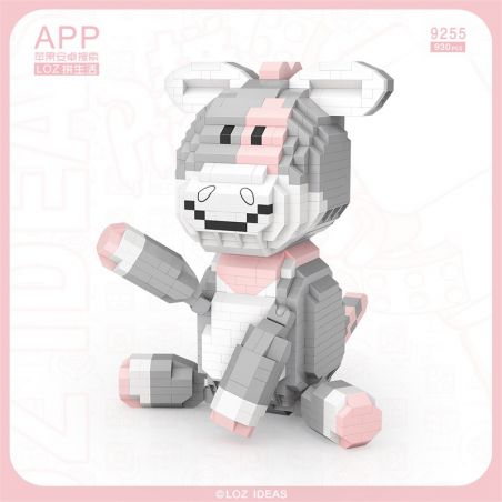 LOZ 9255 non  CON LỪA bộ đồ chơi xếp lắp ráp ghép mô hình Creator Sáng Tạo 930 khối