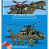 SEMBO 705992 non  TRỰC TIẾP -20 MÁY BAY THĂNG TỔNG HỢP CỠ TRUNG BÌNH bộ đồ chơi xếp lắp ráp ghép mô hình Military Army Z-20 ATTACK HELICOPTER Quân Sự Bộ Đội 1880 khối
