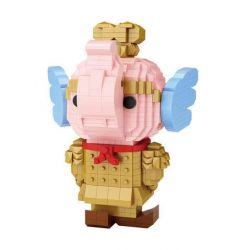 LOZ 9264 non  CHIẾN BINH ĐẤT NUNG VOI HỒNG bộ đồ chơi xếp lắp ráp ghép mô hình Creator Sáng Tạo 970 khối