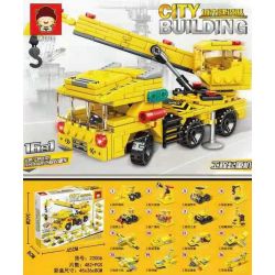RUIZHI BEE 22006 non  CRANE KỸ THUẬT 16 KẾT HỢP bộ đồ chơi xếp lắp ráp ghép mô hình CITY BUILDING