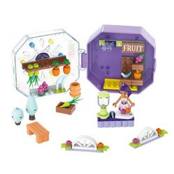 JIALE ZHUAN 30002 non  HỘP TIỆC TRÁI CÂY CỦA JINGJING bộ đồ chơi xếp lắp ráp ghép mô hình Emily The Musical Princess Công Chúa Âm Nhạc Emily 109 khối