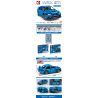 SEMBO 705990 non  SUBARU WRX STI 1:14 tỷ lệ 1:14 bộ đồ chơi xếp lắp ráp ghép mô hình  Kỹ Thuật Công Nghệ Cao Mô Hình Phương Tiện 1824 khối