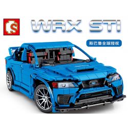 SEMBO 705990 non  SUBARU WRX STI 1:14 tỷ lệ 1:14 bộ đồ chơi xếp lắp ráp ghép mô hình  Kỹ Thuật Công Nghệ Cao Mô Hình Phương Tiện 1824 khối