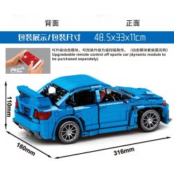 SEMBO 705990 non  SUBARU WRX STI 1:14 tỷ lệ 1:14 bộ đồ chơi xếp lắp ráp ghép mô hình  Kỹ Thuật Công Nghệ Cao Mô Hình Phương Tiện 1824 khối