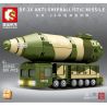 SEMBO 105602 non  TÊN LỬA ĐẠN ĐẠO TẦM TRUNG DONGFENG-26 bộ đồ chơi xếp lắp ráp ghép mô hình Military Army DF-26 ANTI-SHIPBALLISTIC MISSILE Quân Sự Bộ Đội 300 khối