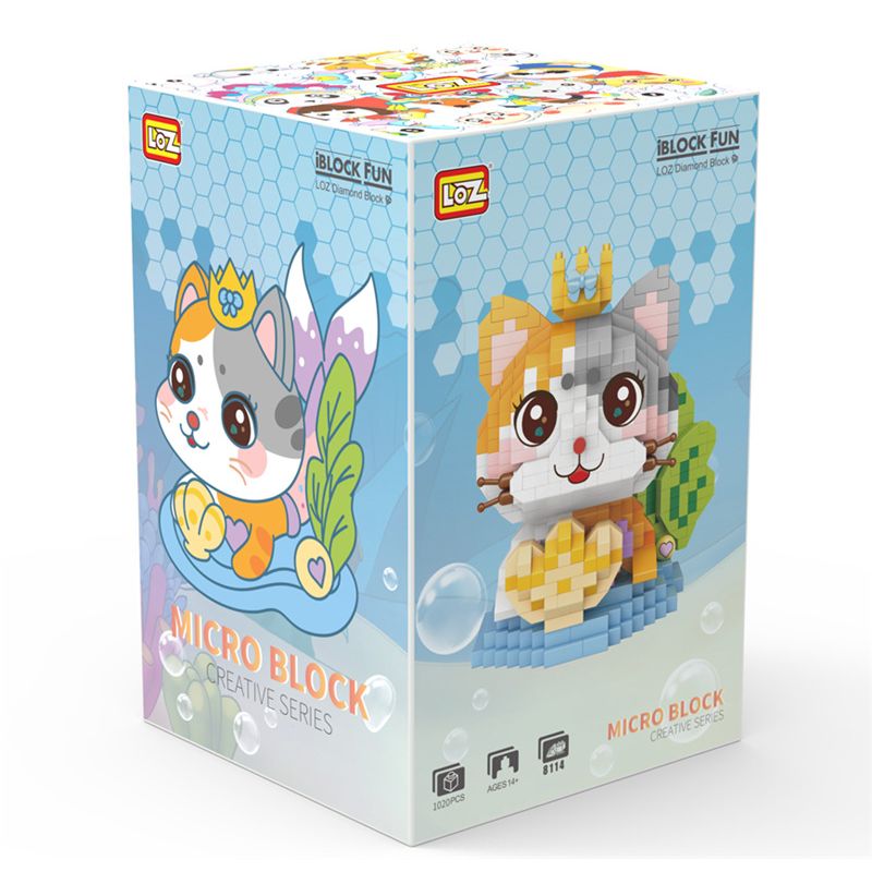 LOZ 8114 non  NÀNG TIÊN CÁ DƯỚI NƯỚC bộ đồ chơi xếp lắp ráp ghép mô hình Creator Sáng Tạo 1020 khối