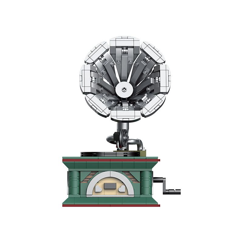 TOP TOY 16002 non  MÁY HÁT CỔ ĐIỂN bộ đồ chơi xếp lắp ráp ghép mô hình RETRO GRAMOPHONE 678 khối