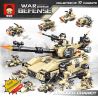 RUIZHI BEE 22007 non  BỂ SẮT VŨ TRANG 10 bộ đồ chơi xếp lắp ráp ghép mô hình WAR DEFENSE 934 khối