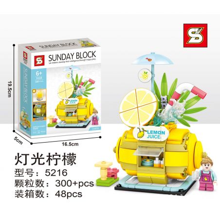 SHENG YUAN SY 5216 non  CHANH NHẸ bộ đồ chơi xếp lắp ráp ghép mô hình Creator Sáng Tạo 300 khối