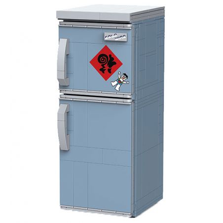 TOP TOY 16003 non  TỦ LẠNH CỔ ĐIỂN bộ đồ chơi xếp lắp ráp ghép mô hình RETRO REFRIGERATOR 678 khối