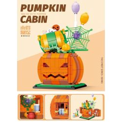 SEMBO 601624 SHENG YUAN SY 5215 non  CHIẾU SÁNG BÍ NGÔ bộ đồ chơi xếp lắp ráp ghép mô hình Creator PUMPKIN CABIN Sáng Tạo 335 khối