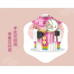 LOZ 8108 non  TINH HOA TRUNG QUỐC PANDA TRONG CHIẾC ÁO bộ đồ chơi xếp lắp ráp ghép mô hình Brickheadz Nhân Vật Đầu To 1140 khối
