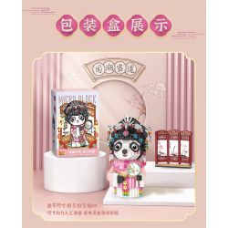 LOZ 8108 non  TINH HOA TRUNG QUỐC PANDA TRONG CHIẾC ÁO bộ đồ chơi xếp lắp ráp ghép mô hình Brickheadz Nhân Vật Đầu To 1140 khối