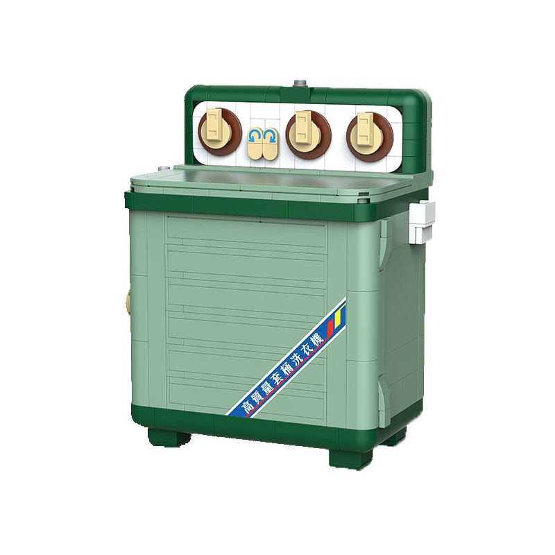 TOP TOY 16004 non  MÁY GIẶT CỔ ĐIỂN bộ đồ chơi xếp lắp ráp ghép mô hình WASHING MACHINE 565 khối