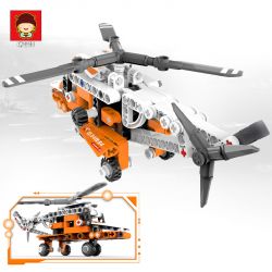 RUIZHI BEE 834 non  MÁY BAY TRỰC THĂNG CỨU HỘ bộ đồ chơi xếp lắp ráp ghép mô hình  Kỹ Thuật Công Nghệ Cao Mô Hình Phương Tiện 204 khối