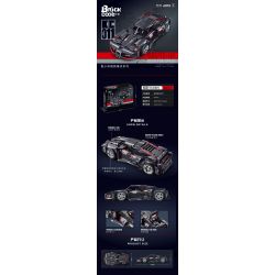 BRICKCOOL KC011 non  ĐUA XE CÔNG NGHỆ bộ đồ chơi xếp lắp ráp ghép mô hình 2223 khối