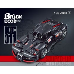 BRICKCOOL KC011 non  ĐUA XE CÔNG NGHỆ bộ đồ chơi xếp lắp ráp ghép mô hình 2223 khối