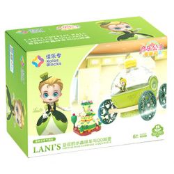 JIALE ZHUAN 30024 non  XE QUẢ CẦU PHA LÊ CỦA DOUDOU bộ đồ chơi xếp lắp ráp ghép mô hình Emily The Musical Princess Công Chúa Âm Nhạc Emily 82 khối