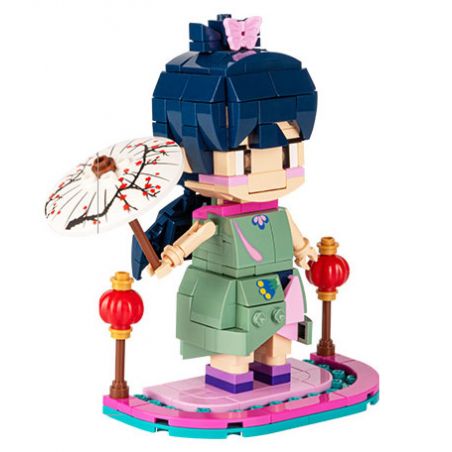 JIALE ZHUAN 30011 non  PEPE ĐẦU GẠCH bộ đồ chơi xếp lắp ráp ghép mô hình Emily The Musical Princess Công Chúa Âm Nhạc Emily 220 khối