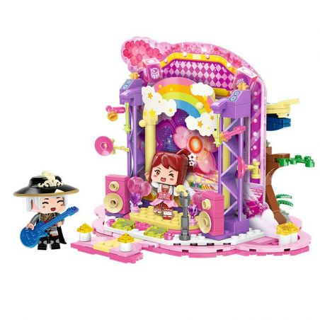 Enlighten 72033 Qman 72033 non  NGÔN NGỮ HOA CHENG XING DUAL TIME AND SPACE (CHUYẾN PHIÊU LƯU TRÊN NÚI QINGHOU SÂN KHẤU ÁNH SAO HUAXIAOLOU) bộ đồ chơi xếp lắp ráp ghép mô hình Minecraft Game Xây Dựng 446 khối