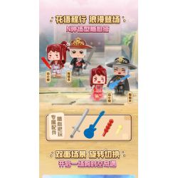 Enlighten 72033 Qman 72033 non  NGÔN NGỮ HOA CHENG XING DUAL TIME AND SPACE (CHUYẾN PHIÊU LƯU TRÊN NÚI QINGHOU SÂN KHẤU ÁNH SAO HUAXIAOLOU) bộ đồ chơi xếp lắp ráp ghép mô hình Minecraft Game Xây Dựng 446 khối