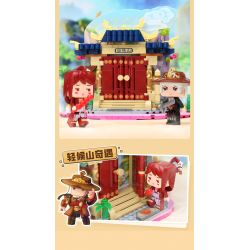 Enlighten 72033 Qman 72033 non  NGÔN NGỮ HOA CHENG XING DUAL TIME AND SPACE (CHUYẾN PHIÊU LƯU TRÊN NÚI QINGHOU SÂN KHẤU ÁNH SAO HUAXIAOLOU) bộ đồ chơi xếp lắp ráp ghép mô hình Minecraft Game Xây Dựng 446 khối