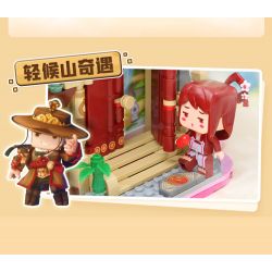 Enlighten 72033 Qman 72033 non  NGÔN NGỮ HOA CHENG XING DUAL TIME AND SPACE (CHUYẾN PHIÊU LƯU TRÊN NÚI QINGHOU SÂN KHẤU ÁNH SAO HUAXIAOLOU) bộ đồ chơi xếp lắp ráp ghép mô hình Minecraft Game Xây Dựng 446 khối