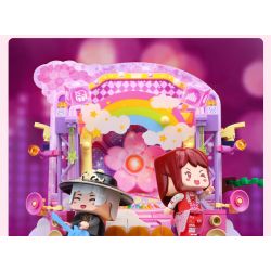 Enlighten 72033 Qman 72033 non  NGÔN NGỮ HOA CHENG XING DUAL TIME AND SPACE (CHUYẾN PHIÊU LƯU TRÊN NÚI QINGHOU SÂN KHẤU ÁNH SAO HUAXIAOLOU) bộ đồ chơi xếp lắp ráp ghép mô hình Minecraft Game Xây Dựng 446 khối