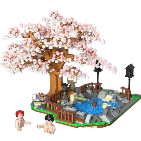 TOP TOY 60027 non  HOA ANH ĐÀO bộ đồ chơi xếp lắp ráp ghép mô hình City CHERRY BLOSSOMS Thành Phố 1019 khối