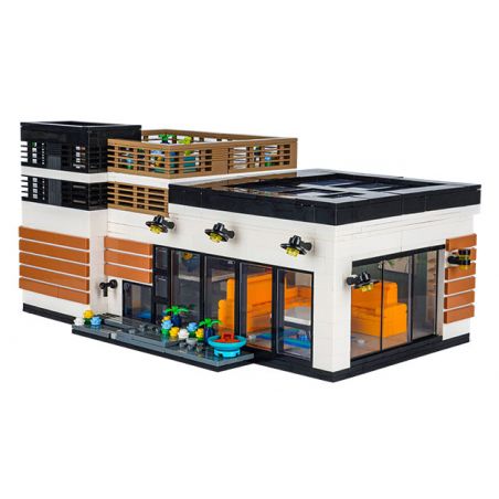 JIALE ZHUAN 61002 non  NGÔI NHÀ THỜI TRANG bộ đồ chơi xếp lắp ráp ghép mô hình 1174 khối