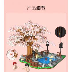 TOP TOY 60027 non  HOA ANH ĐÀO bộ đồ chơi xếp lắp ráp ghép mô hình City CHERRY BLOSSOMS Thành Phố 1019 khối