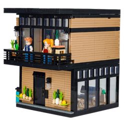 JIALE ZHUAN 61001 non  NGÔI NHÀ HIỆN ĐẠI bộ đồ chơi xếp lắp ráp ghép mô hình 1095 khối