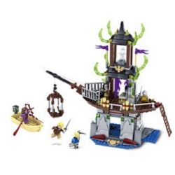 Kazi KY87023 87023 non  NƠI ẨN NÁU CỦA HẢI TẶC MA bộ đồ chơi xếp lắp ráp ghép mô hình The Chronicles Of Narnia NARNIA LEGEND PIRATE Biên Niên Sử Narnia 440 khối