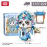 LOZ 8101 non  TINH HOA QUỐC GIA XIAOSHENG PANDA bộ đồ chơi xếp lắp ráp ghép mô hình Brickheadz Nhân Vật Đầu To 1180 khối