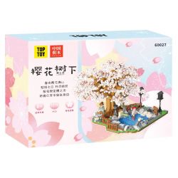 TOP TOY 60027 non  HOA ANH ĐÀO bộ đồ chơi xếp lắp ráp ghép mô hình City CHERRY BLOSSOMS Thành Phố 1019 khối
