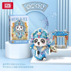 LOZ 8101 non  TINH HOA QUỐC GIA XIAOSHENG PANDA bộ đồ chơi xếp lắp ráp ghép mô hình Brickheadz Nhân Vật Đầu To 1180 khối