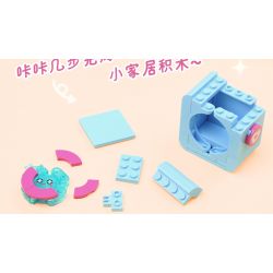 Enlighten 35016 Qman 35016 non  NUAN LIFE BLIND BOX 10 MẪU KHUNG LEO CHO MÈO BÀN TRANG ĐIỂM ĐÀN PIANO NHỎ GHẾ SOFA TV CHĂN TỦ LẠNH CON LĂN MÁY NƯỚNG BÁNH MÌ BỒN TẮM bộ đồ chơi xếp lắp ráp ghép mô hình Tastingbrick BUILD&FUN