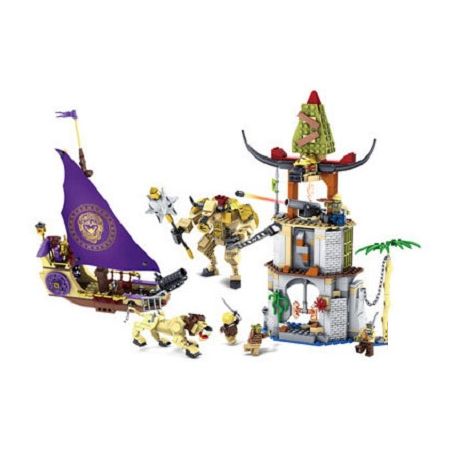 Kazi KY87021 87021 non  TRẬN CHIẾN LÀNG NIUTOU bộ đồ chơi xếp lắp ráp ghép mô hình The Chronicles Of Narnia MORE NARNIA SETS Biên Niên Sử Narnia 927 khối