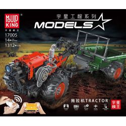 MouldKing 17005 Mould King 17005 non  MÁY KÉO bộ đồ chơi xếp lắp ráp ghép mô hình  TRACTOR Kỹ Thuật Công Nghệ Cao Mô Hình Phương Tiện 1312 khối