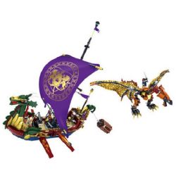 Kazi KY87018 87018 non  HÀNH TRÌNH CỦA NGƯỜI BƯỚC CHÂN BÌNH MINH bộ đồ chơi xếp lắp ráp ghép mô hình The Chronicles Of Narnia PIRATE LEGEND SHIP Biên Niên Sử Narnia 1299 khối