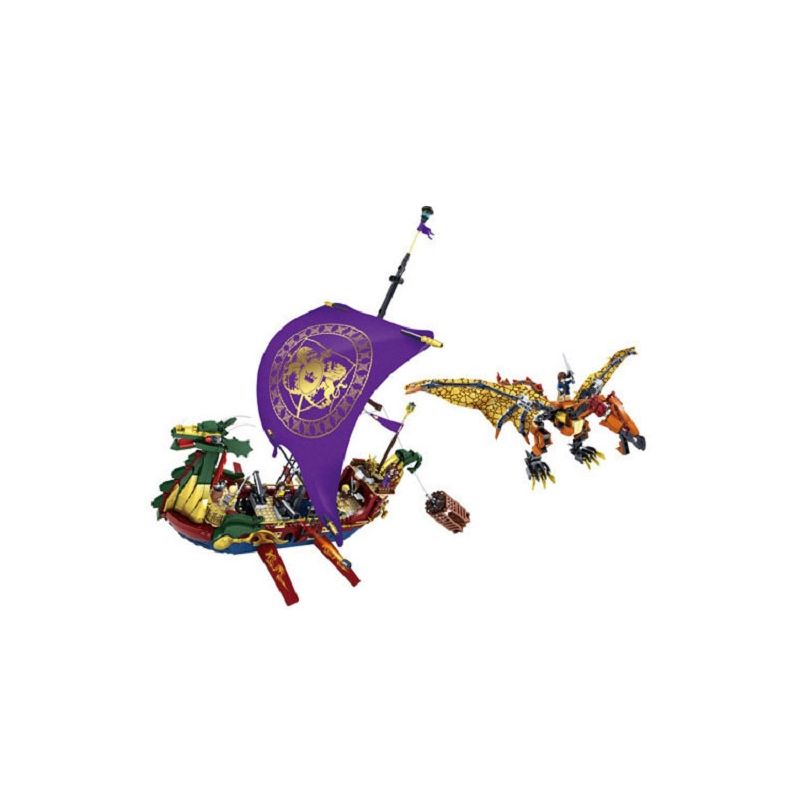 Kazi KY87018 87018 non  HÀNH TRÌNH CỦA NGƯỜI BƯỚC CHÂN BÌNH MINH bộ đồ chơi xếp lắp ráp ghép mô hình The Chronicles Of Narnia PIRATE LEGEND SHIP Biên Niên Sử Narnia 1299 khối