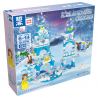 ZHEGAO QL2216 2216 non  THIÊN ĐƯỜNG TUYẾT bộ đồ chơi xếp lắp ráp ghép mô hình Frozen ICELAND COLORS Nữ Hoàng Băng Giá 329 khối
