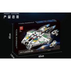 SUPER 18K K110 non  TÀU VŨ TRỤ BÓNG MA KHÁNG CHIẾN bộ đồ chơi xếp lắp ráp ghép mô hình Star Wars GHOST VCX-100 LIGHT FREIGHTER Chiến Tranh Giữa Các Vì Sao 4577 khối