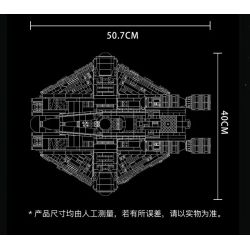 SUPER 18K K110 non  TÀU VŨ TRỤ BÓNG MA KHÁNG CHIẾN bộ đồ chơi xếp lắp ráp ghép mô hình Star Wars GHOST VCX-100 LIGHT FREIGHTER Chiến Tranh Giữa Các Vì Sao 4577 khối