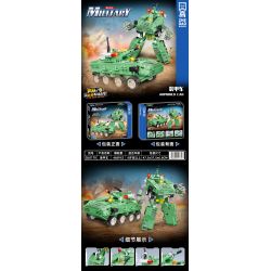 ZHEGAO QL0178 0178 non  XE BỌC THÉP bộ đồ chơi xếp lắp ráp ghép mô hình Military Army ARMORED CAR Quân Sự Bộ Đội 485 khối